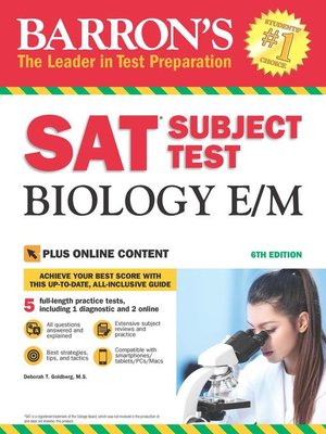 cover image of Barron's SAT Subject Test Biology E/M
